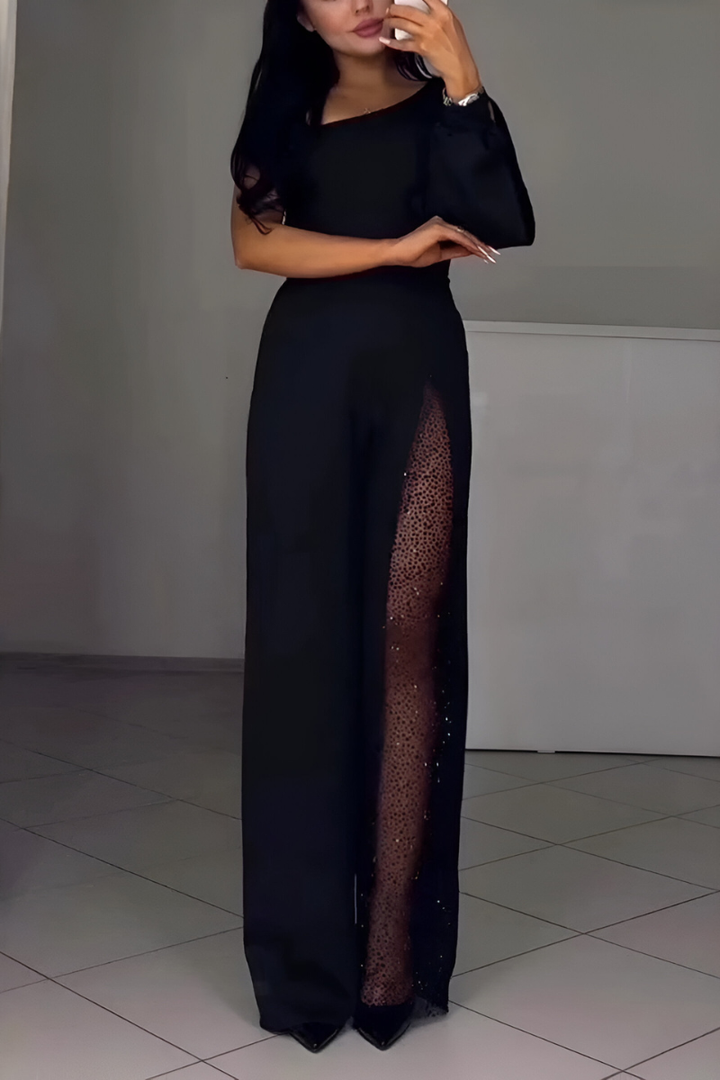 Inès | Modern wide-leg jumpsuit
