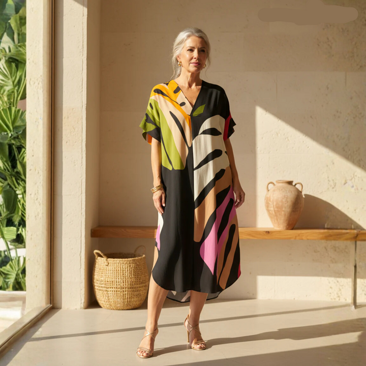 Rianna - Abstract Print Dress