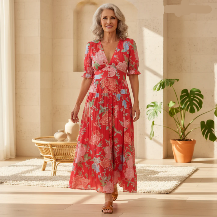 Floriana - Vibrant Floral Dress
