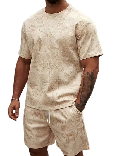 Men's Two-Piece Set with Abstract Print
