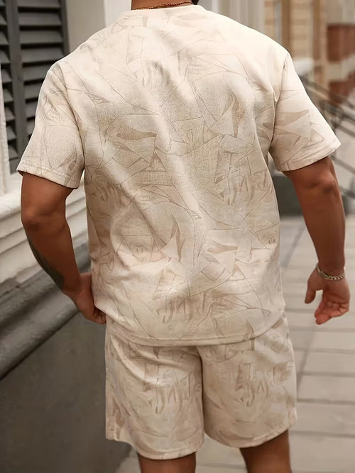 Men's Two-Piece Set with Abstract Print