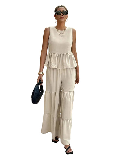 Women's Ruffled Two-Piece Set