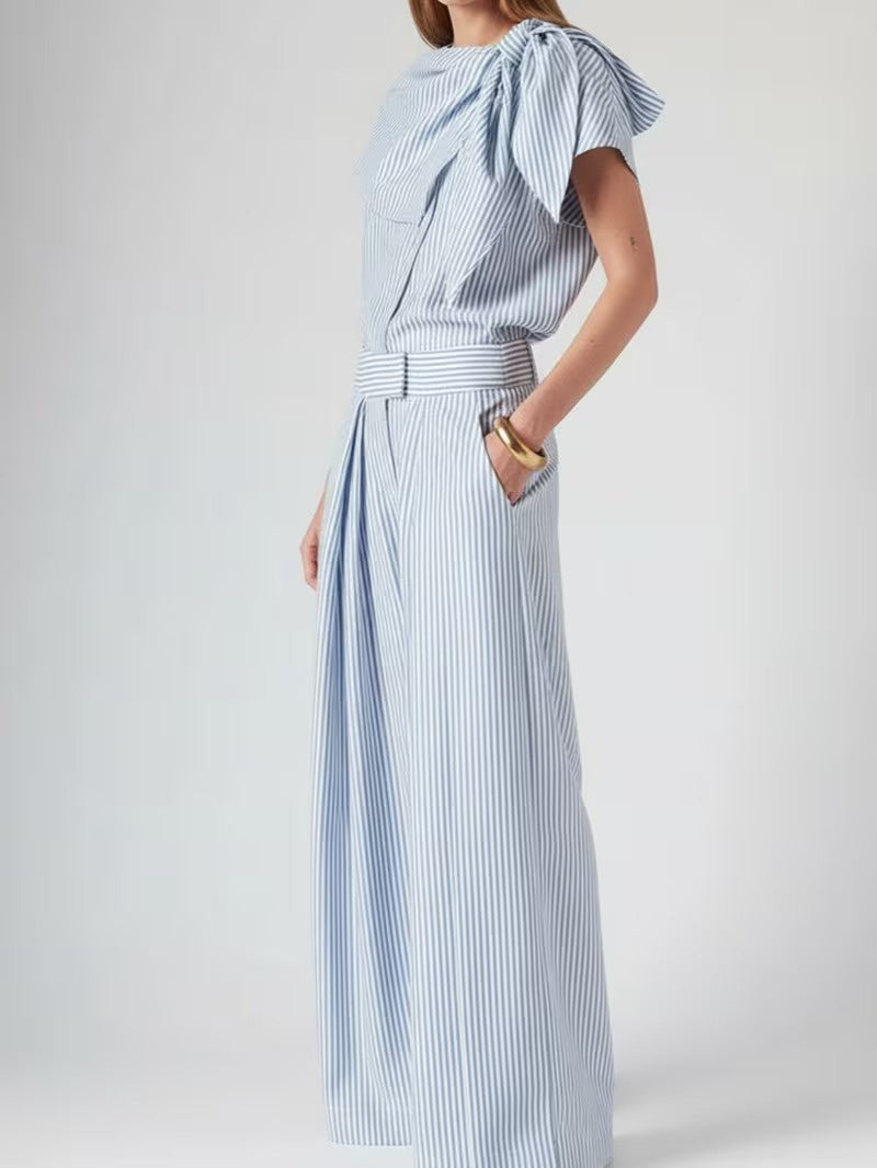 Women's Striped Two-Piece Set
