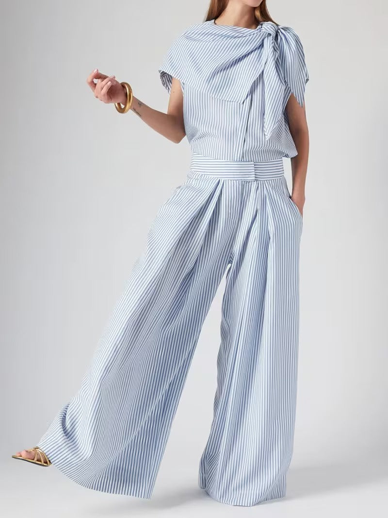 Women's Striped Two-Piece Set