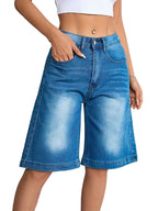 Women's Wide-Leg Knee-Length Shorts